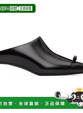 香港直邮Jil Sander 吉尔 桑达 女士 黑色 Mule 中跟鞋 J16WX0002