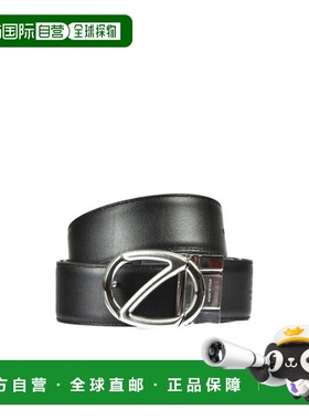 【99新未使用】香港直邮Zegna 徽标皮带 ZPJ45F408BNDH杰尼亚真皮