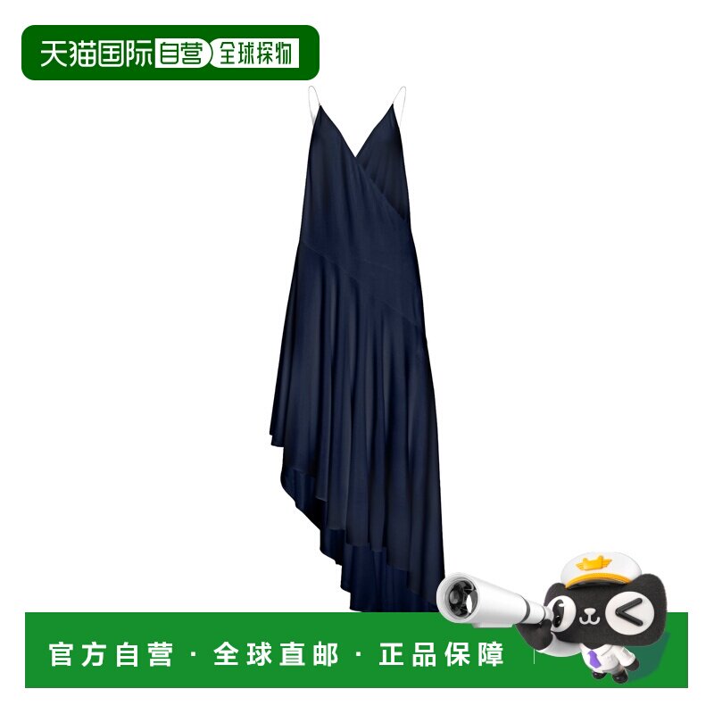 香港直邮Alaia 不对称吊带连衣裙 AA9R2588J077A长裙