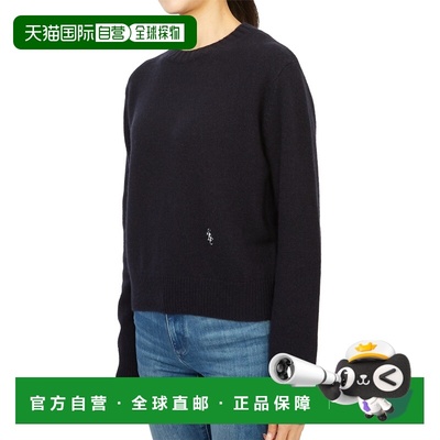 1h可退 香港直邮SPORTY & RICH 女士 CR731NA 海军蓝上衣 CR731NA