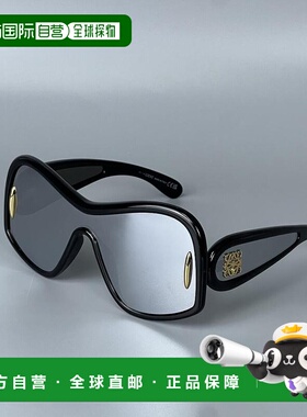 1h可退 香港直邮LOEWE 罗意威 女士 黑色镜腿logo 太阳眼镜LW4013