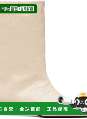 香港直邮Jil Sander 吉尔 桑达 女士 灰白色 Crinkled Calfskin