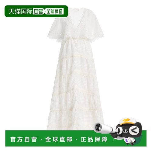SEA 海洋 女士 Eleannora 刺绣棉质长款连衣裙性感【付后1h可退】