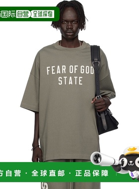 香港直邮Essentials 男士 灰色 90s Fit T 恤 125SP254477F