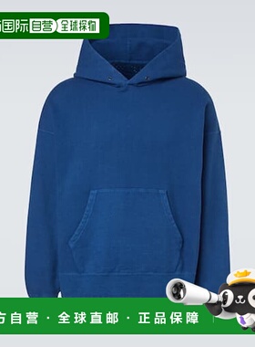香港直邮Visvim 维斯维木 男士 棉质针织连帽衫 blue蓝色 舒适时