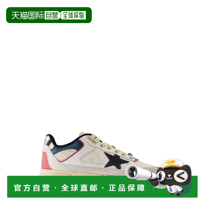 香港直邮GOLDEN GOOSE 女士 Forty2 星星貼片低筒運動鞋 GWF00630