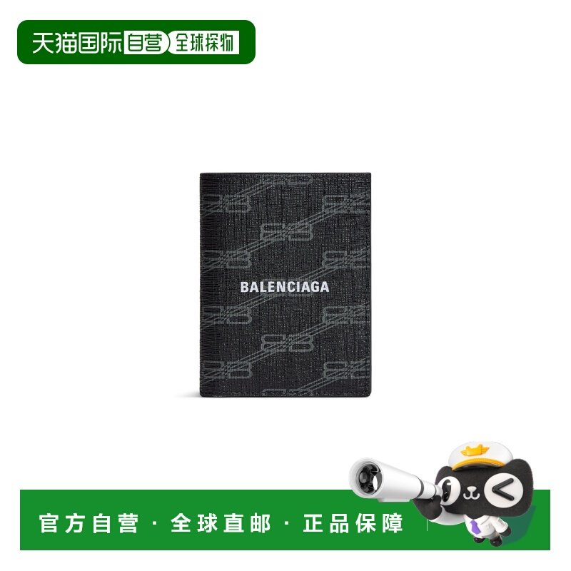 自营欧洲直邮Balenciaga巴黎世家 Bb Monogram男士logo标识钱包