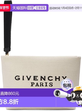 1h可退 香港直邮Givenchy 纪梵希 女士 米色 Canvas 手拿包 BB60P