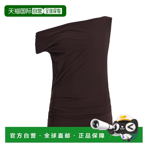 香港直邮AGOLDE 女士 Carlin 针织上衣 brown棕色 舒适时尚