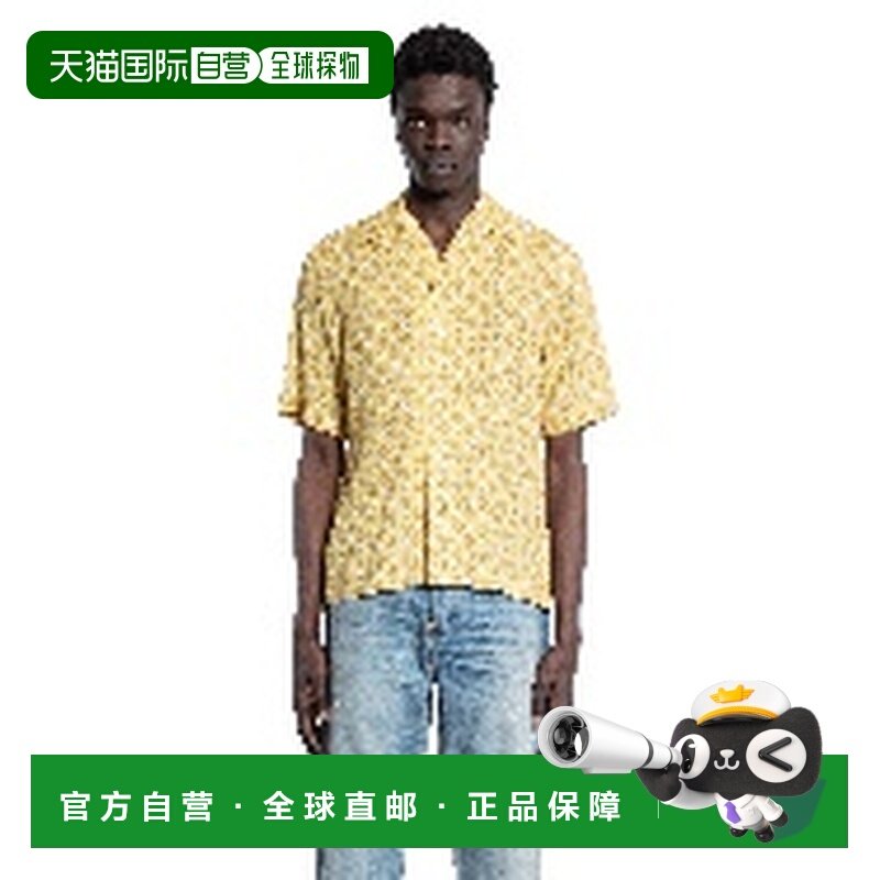 1h可退 香港直邮AMIRI 男士 短袖衬衫 AMSTCA1104 beige米色 舒适,男装,衬衫,淘宝优惠券,粉丝福利购,淘宝优惠卷