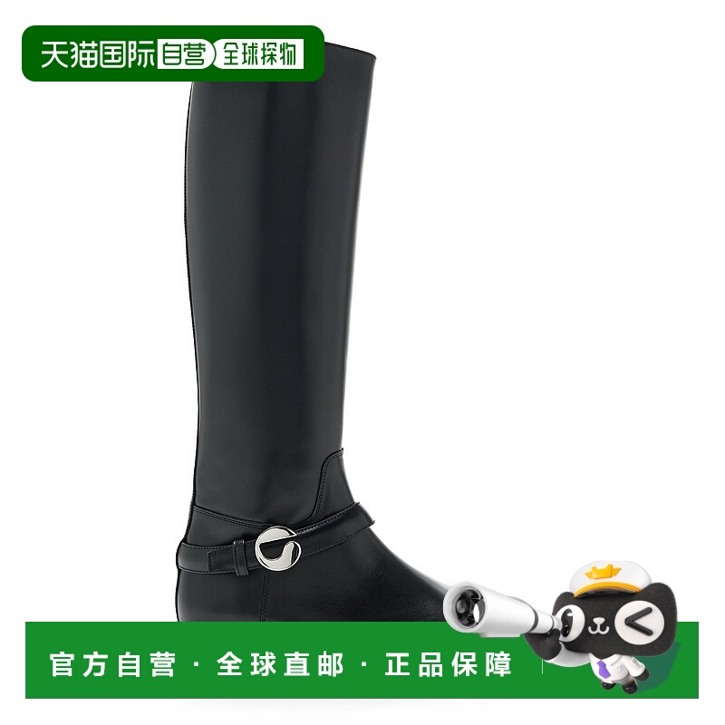 1h可退 香港直邮Coperni 女士 Cavalier 带子皮质及膝靴子