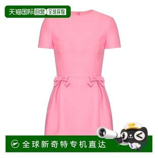蝴蝶结圆领连衣裙 香港直邮Valentino 4B3VA6T01CF真丝