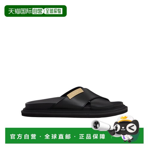 香港直邮MOSCHINO 男士拖鞋 MB28063G0OGA0000 SS2026 黑色