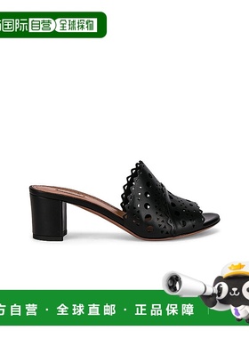 1h可退 香港直邮Alaia 女士 Vienne 凉拖 AA3M039CK001 black黑色