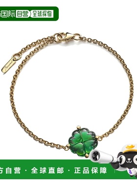 自营欧洲直邮BACCARAT/巴卡拉TRÈFLE四叶草系列绿色水晶镶嵌镀金