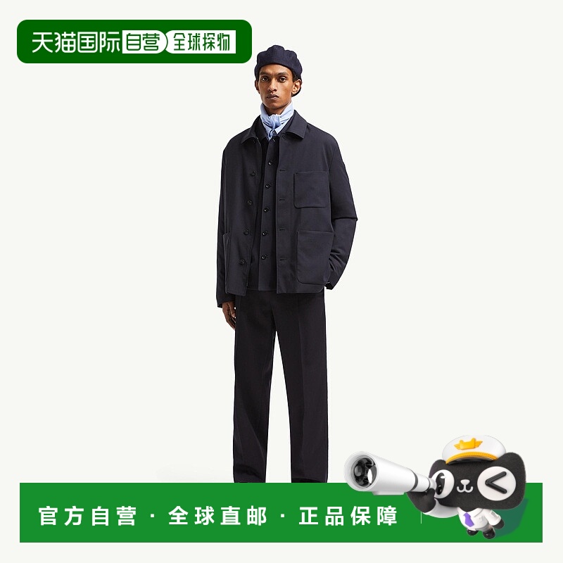自营欧洲直邮Moncler/盟可睐 羽毛羊毛华达呢羽绒服衬衫外套夹克