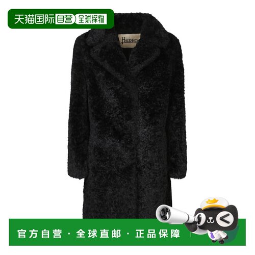 1h可退 香港直邮HERNO 女士大衣 GC000503D124219300 CO 黑色 Lon