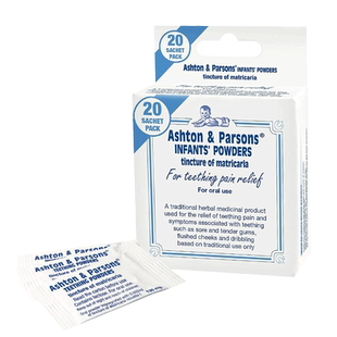 欧洲直邮Ashton&Parsons婴儿出牙粉宝宝出牙疼痛不安缓解情绪2盒