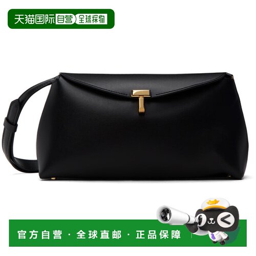 香港直邮toteme 女士 黑色 T-Lock 单肩包 234WLGBG419LE0025001B