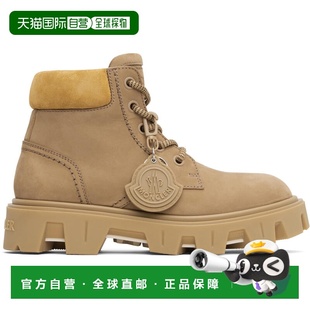 1h可退 香港直邮Moncler 盟可睐 男士 黄褐色 Peak City Nubuck &