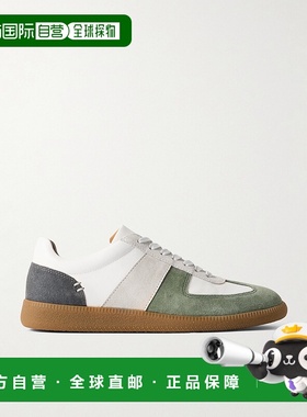 香港直邮Mr P. 男士 Ansel 绒面革皮质运动鞋 MPF242036MILITARE2