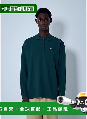 1h可退 香港直邮Miu Miu 缪缪 男士 徽标图案 polo 衫 MJL01914RW