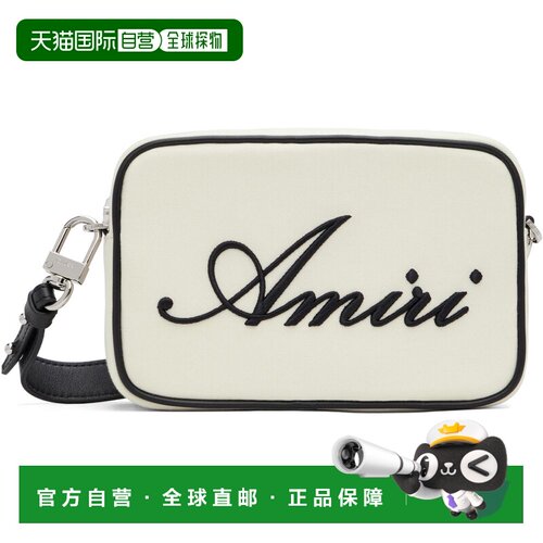 香港直邮AMIRI 男士 灰白色 Embroidered 相机包 AM326BA002