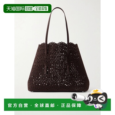 1h可退 香港直邮alaia 女士 Mina 37 镭射切割皮革手提包 AA1L601