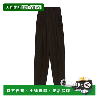 【99新未使用】香港直邮Sportmax 羊毛休闲裤 2136043606直筒裤