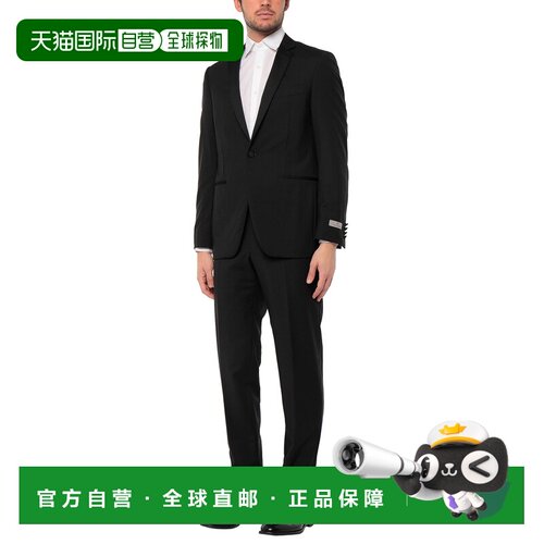 1h可退 香港直邮Canali 康钠丽 男士 西服 black黑色 舒适时尚