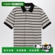 香港直邮Prada GARNET 普拉达 1h可退 男士 IVORY 条纹棉质Polo衫