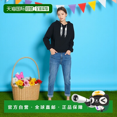 自营1h可退 欧洲直邮CELINE赛琳 宽松纯棉抓绒连帽卫衣