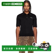 香港直邮AMIRI Polo 男士 1h可退 黑色 Spirit 衫 AMKNPO1067