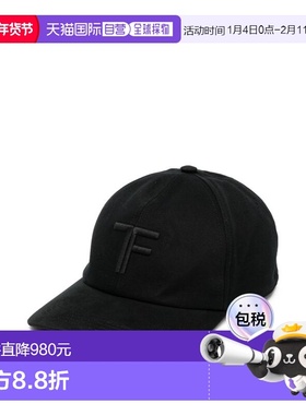 1h可退 香港直邮Tom Ford 汤姆 福特 男士 黑色棉帽子 MH005TCN06