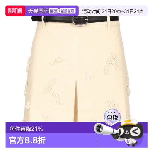 香港直邮Self-Portrait 串珠花卉迷你裙 PF25-819SK半身裙裙子