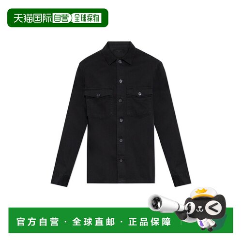 1h可退 香港直邮ALL SAINTS 男士衬衫 SPOTTERM154SBBLACK AW2024