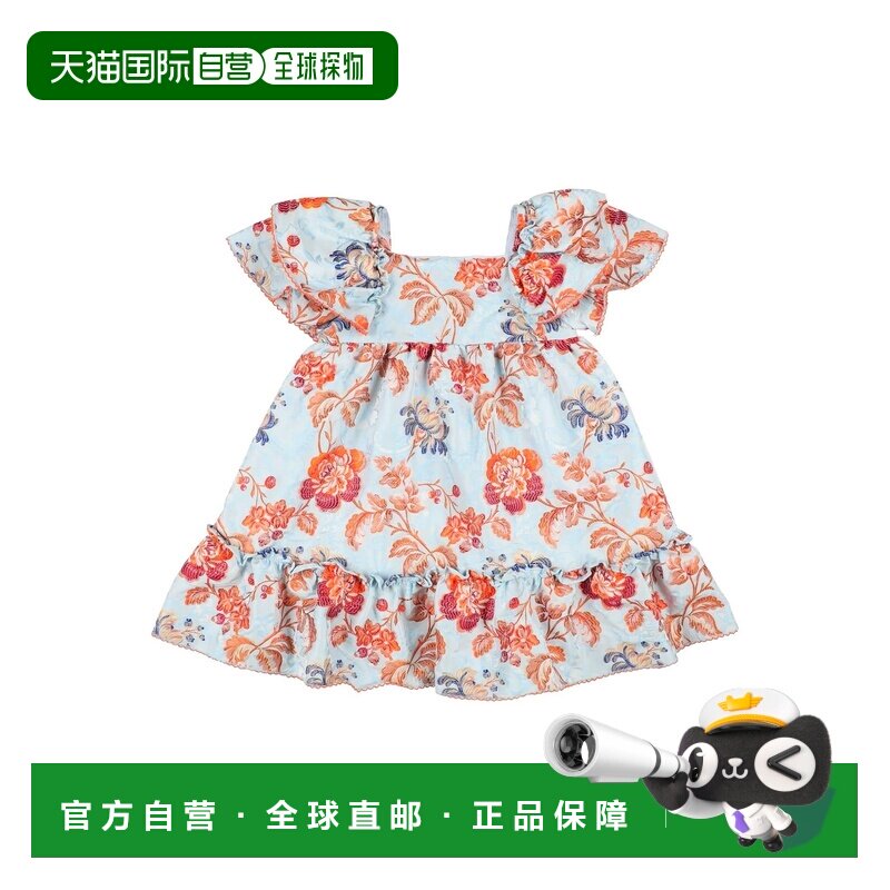 1h可退 香港直邮Etro 艾特罗 女童 连衣裙童装 blue蓝色 舒适时尚