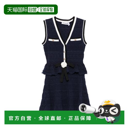 1h可退 香港直邮Self-Portrait 女士 收腰针织迷你连衣裙 PF26075