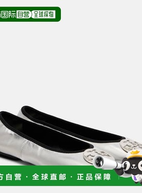 香港直邮Tory Burch 托里 伯奇 女士 Reva 旅行皮质芭蕾舞鞋