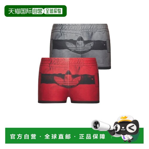 香港直邮Adidas 女士 AV 印花短裤(2件套) KF9691