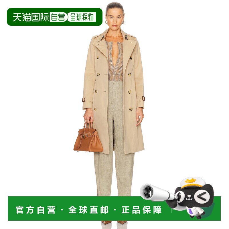 1h可退 美国直邮Burberry 巴宝莉 女士 Chelsea 长款大衣 8079407