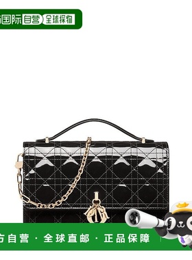 自营1h可退 欧洲直邮Dior 迪奥 My Dior系列女士黑色牛皮手提包