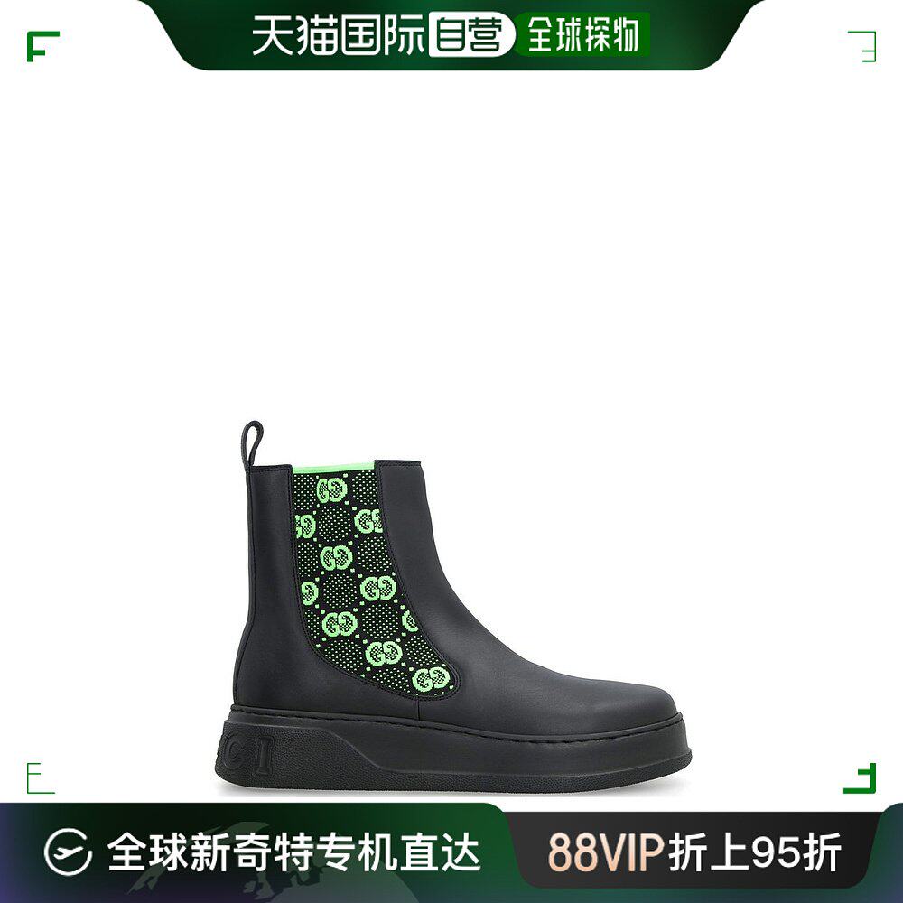 自营gucci 古驰 男士 gg supreme 一脚蹬踝靴 718713aaa8l