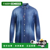 blue蓝色 1h可退 舒 男士 牛仔布衬衫 香港直邮Dsquared2 二次方