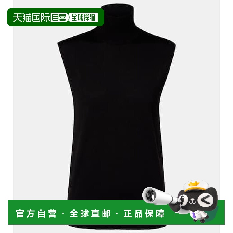 香港直邮toteme 女士 羊毛真丝毛衣马甲 black黑色 舒适时尚