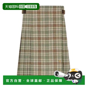 格纹半身裙 Milda FAQ1255长裙百褶裙a字裙 Piana 香港直邮Loro