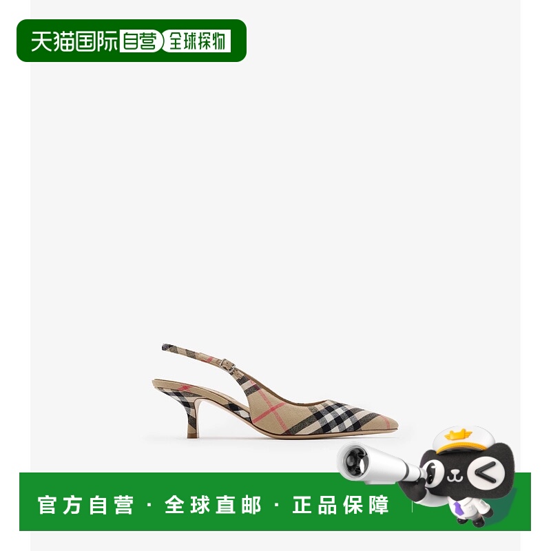 1h可退 欧洲直邮BURBERRY 25秋冬 81125611 女士 高跟鞋 格纹 Dam