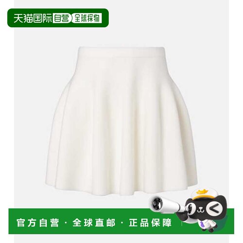 香港直邮LISA YANG 女士 Wren 羊绒迷你半身裙 white白色 舒适时