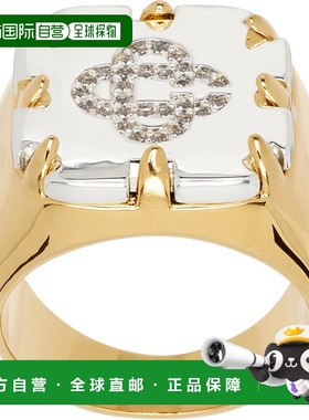 1h可退 香港直邮Casablanca 男士 CC Logo 图章戒指 AAW25JW30701