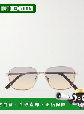 1h可退 香港直邮DIOR 迪奥 男士 CD S4U 钻石D形框镀银龟甲色醋纤